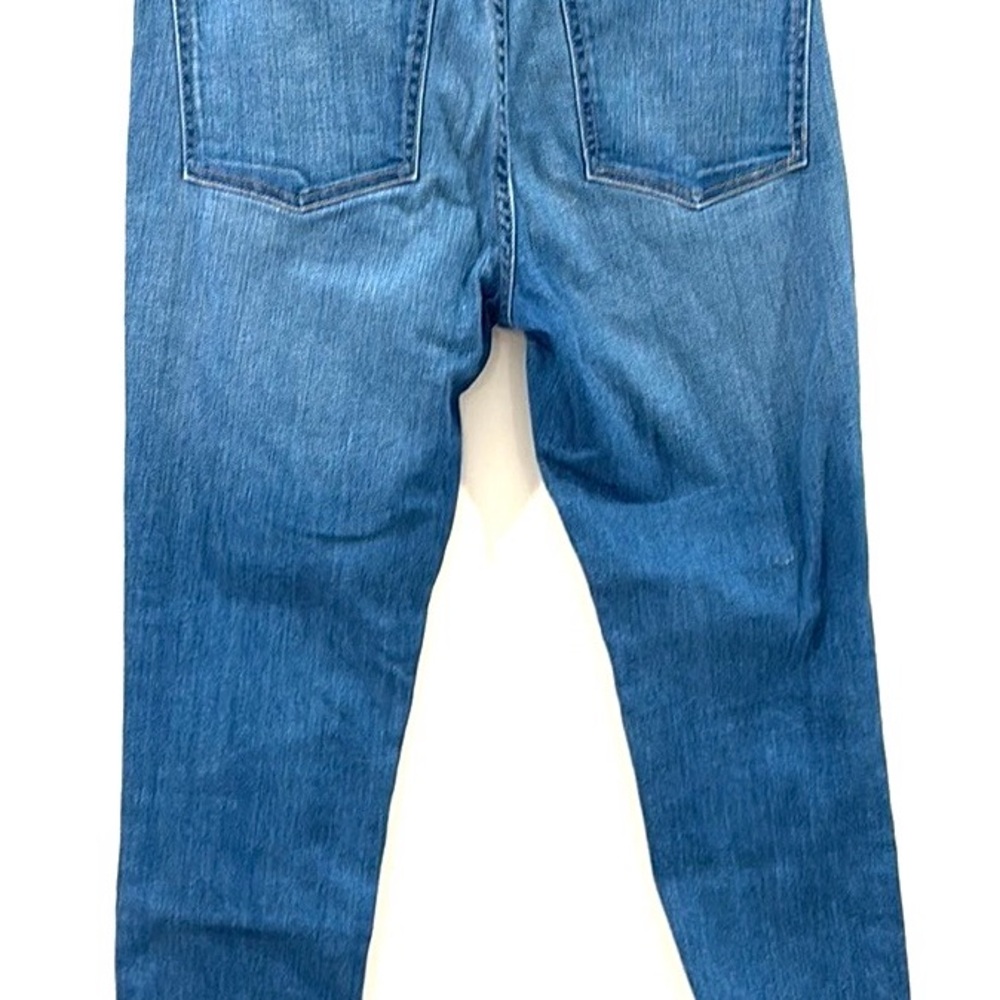 Free People Cottage Core Straight Leg Blue Jeans size 29, 98% Cotton/2% Spandex - Picture 4 of 13